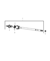 Diagram for 2011 Ram 2500 Universal Joint - 68065428AB