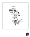 Diagram for Mopar Brake Fluid Level Sensor - 68048550AA