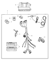 Diagram for Dodge Nitro Antenna - 5140471AA