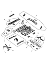 Diagram for 2010 Chrysler Sebring Front Cross-Member - 5155115AC