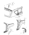 Diagram for 2014 Jeep Compass Antenna - 4671904AD