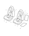 Diagram for 2001 Dodge Durango Seat Cover - UT521DVAA