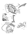Diagram for 2012 Jeep Compass Weather Strip - 5074646AG