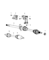Diagram for Dodge Dart Axle Shaft - 52123546AA
