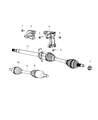 Diagram for 2012 Dodge Dart Axle Shaft - 52123546AA