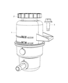 Diagram for Jeep Power Steering Reservoir - 52124636AB