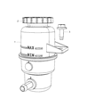 Diagram for 2011 Jeep Grand Cherokee Power Steering Reservoir - 52124636AB