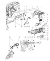 Diagram for Dodge Dakota Steering Shaft - 55351207AB