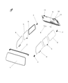 Diagram for Mopar Windshield - 68433234AB