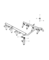 Diagram for Ram 1500 Fuel Injector - 53032701AA