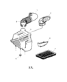 Diagram for Jeep Liberty Air Duct - 53013907AA