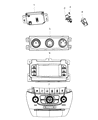 Diagram for Mopar A/C Switch - 5064976AJ