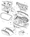 Diagram for Chrysler Sebring Door Hinge - 5074539AC