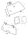 Diagram for 2007 Jeep Liberty Windshield - 5093459AE