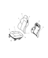 Diagram for 2004 Chrysler Crossfire Seat Cushion - 5103241AA