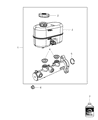 Diagram for Ram 2500 Brake Master Cylinder - 68144665AA