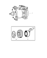 Diagram for 2007 Dodge Dakota A/C Compressor - R5056435AB