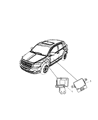 Diagram for Dodge Caliber ABS Control Module - 68038072AA