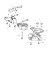 Diagram for 2014 Dodge Journey Engine Mount - 68146571AA