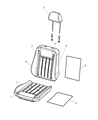 Diagram for 2004 Dodge Durango Seat Cushion - 5134743AA