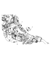 Diagram for 2003 Dodge Ram 3500 Oxygen Sensor - 56041845AB