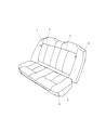 Diagram for 2005 Dodge Neon Seat Cover - 1DW481B5AA
