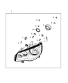 Diagram for 2017 Dodge Grand Caravan Headlight - 5113337AG