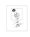 Diagram for Ram ProMaster City Brake Master Cylinder Reservoir - 68269691AA