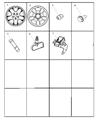 Diagram for 2006 Jeep Liberty Spare Wheel - 1BX27PAKAB