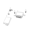 Diagram for Dodge Charger Parking Assist Distance Sensor - 68445309AA