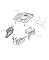 Diagram for Jeep Wrangler Engine Cover - 5281743AA