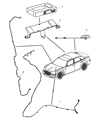 Diagram for 2008 Dodge Magnum Antenna Cable - 5064315AB