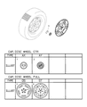 Diagram for Dodge Stratus Wheel Cover - MR621498