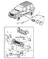 Diagram for 2006 Jeep Liberty Fog Light - 55156923AD