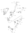 Diagram for 2014 Ram 3500 Exhaust Pipe - 68087108AF