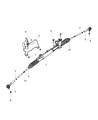 Diagram for Dodge Journey Rack And Pinion - 68140632AB