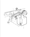 Diagram for 1998 Dodge Ram Van Coolant Reservoir - 52028726AA