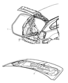 Diagram for 2010 Dodge Caliber Weather Strip - 5074523AH