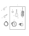Diagram for Ram ProMaster 2500 Car Key - 68224013AA