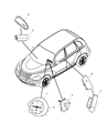 Diagram for 2006 Chrysler PT Cruiser Air Bag - ZE64DK5AE