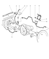 Diagram for 2001 Dodge Ram 1500 Brake Line - 52007920AC