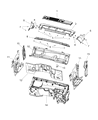 Diagram for Mopar Dash Panels - 68303471AG