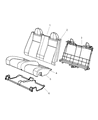 Diagram for 2007 Chrysler Sebring Seat Cushion - 1HL741D5AA