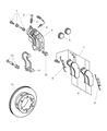 Diagram for 2002 Dodge Sprinter 2500 Brake Caliper - 5127820AA