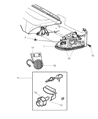 Diagram for 2004 Dodge Dakota Fog Light - 55077320AD