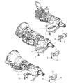 Diagram for Dodge Durango Transmission Mount - 52020546AB