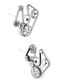 Diagram for 2003 Jeep Liberty Drive Belt - 53032037AK