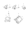 Diagram for Chrysler Pacifica Air Bag Control Module - 68211617AE