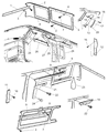 Diagram for Dodge Ram Van Door Moldings - 5HA13XDVAA