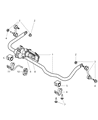 Diagram for 2008 Dodge Ram 2500 Sway Bar Kit - 52121754AD